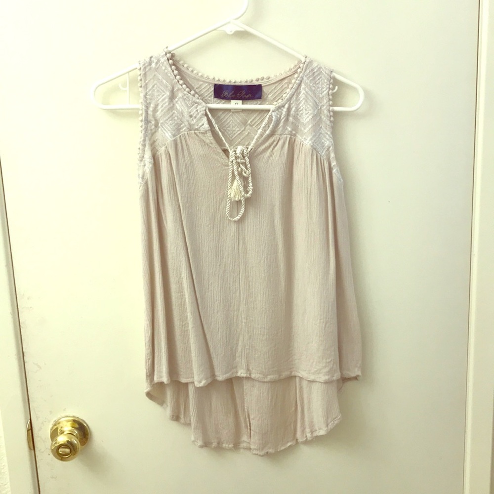 Dressy super cute blush blouse